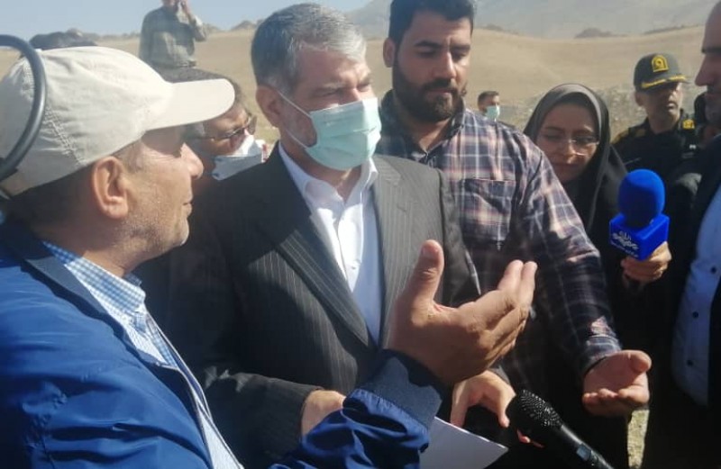 Minister of Jihad visits Baba Haidar Dam